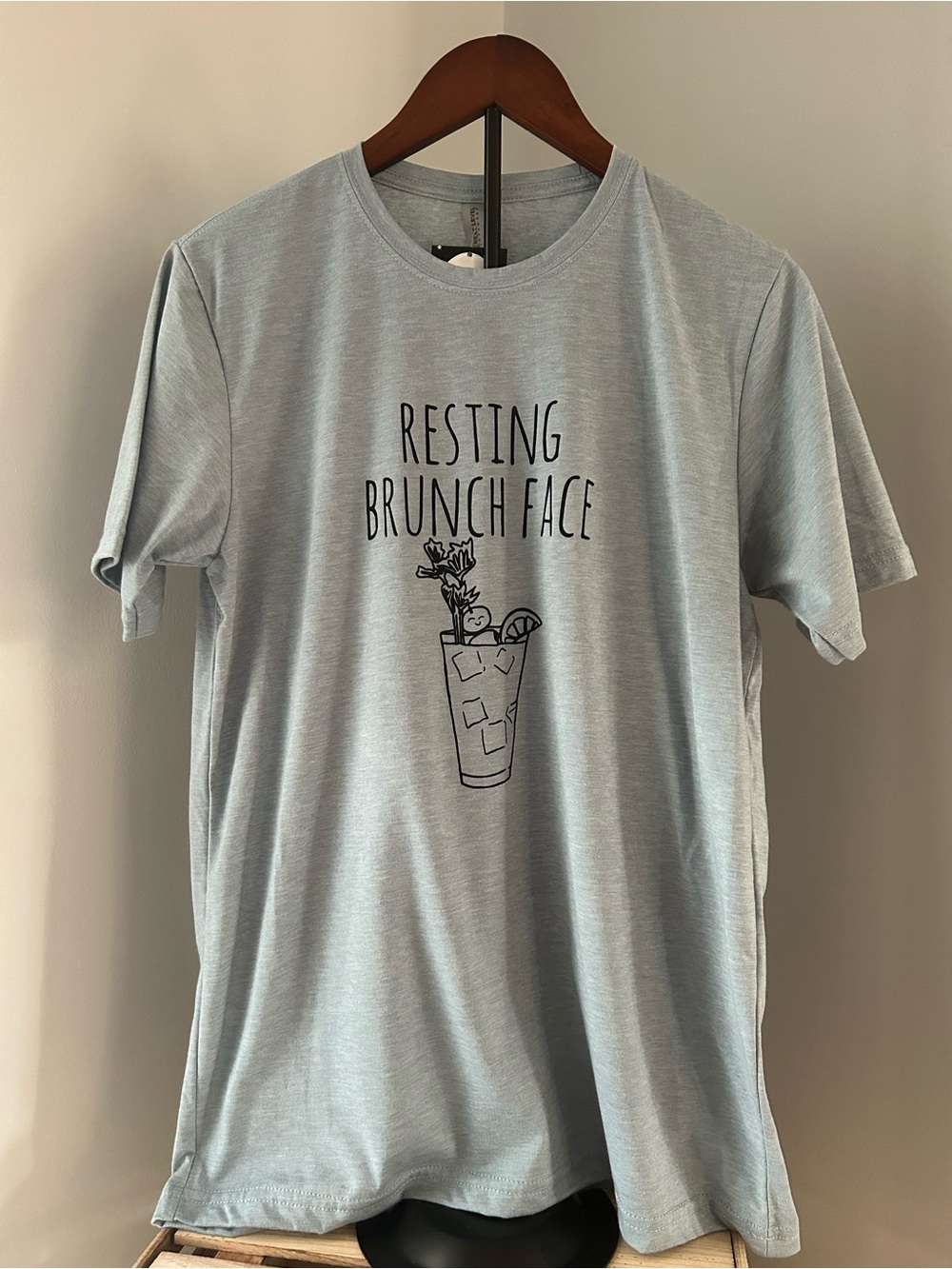 NWT Unisex 'Resting Brunch Face' Graphic Tee - Picture 1 of 1